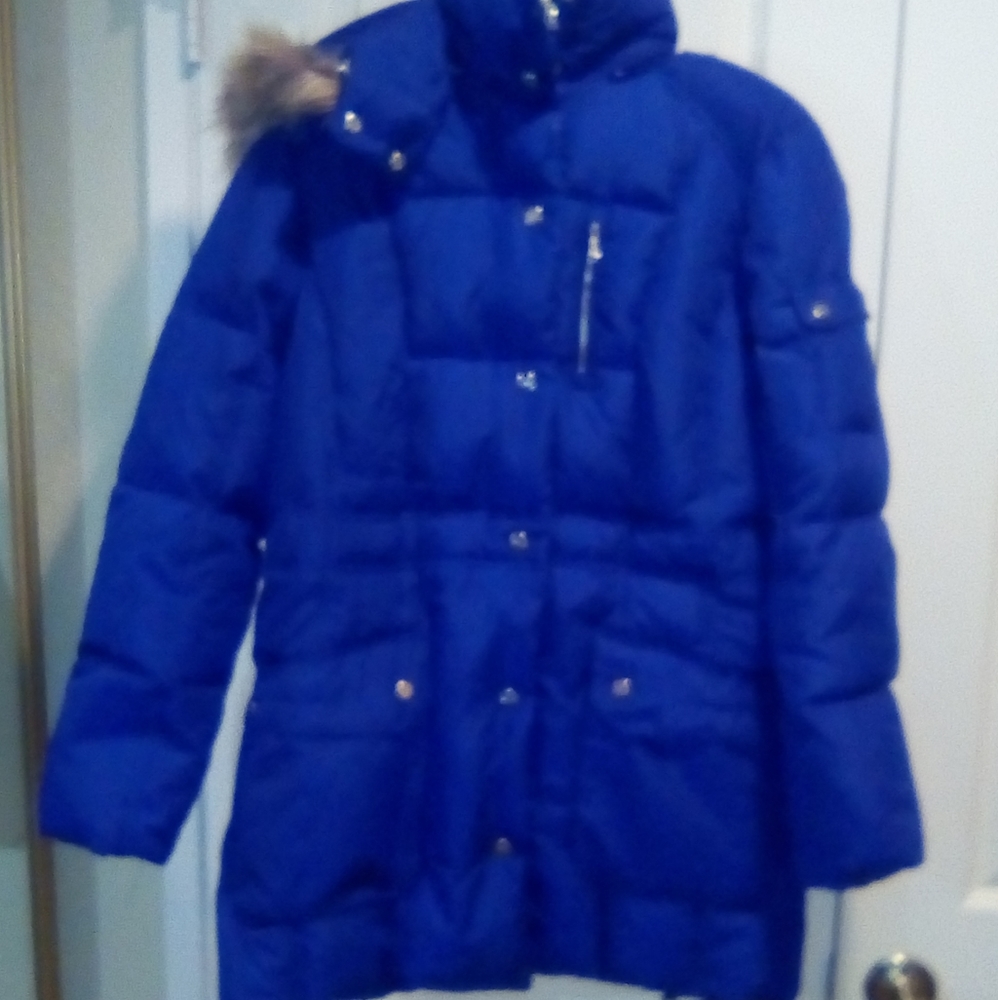 NWOT, Ralph Lauren Ski Coat Down and Feather filling, Fux Fur Collar